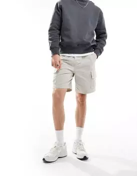 Коричневые шорты карго ASOS DESIGN