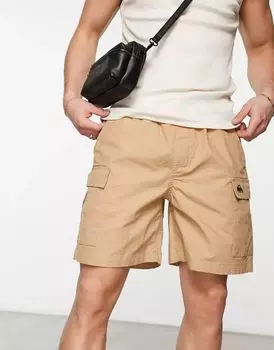 Коричневые шорты карго Quiksilver Taxer