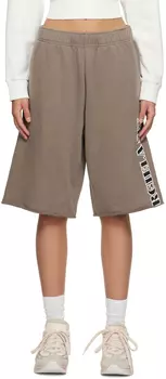 Коричневые шорты MM6 Maison Margiela