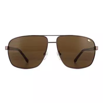 Коричневые солнцезащитные очки Aviator с градиентом L162S Lacoste, коричневый