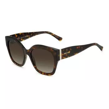 Коричневые солнцезащитные очки из ацетата Jimmy Choo Eyewear