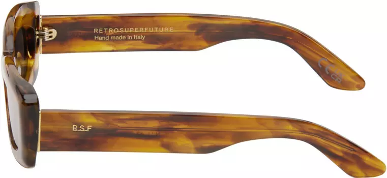 Коричневые солнцезащитные очки Zaga RETROSUPERFUTURE