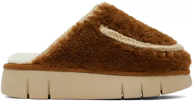 Коричневые тапочки Mou Bounce