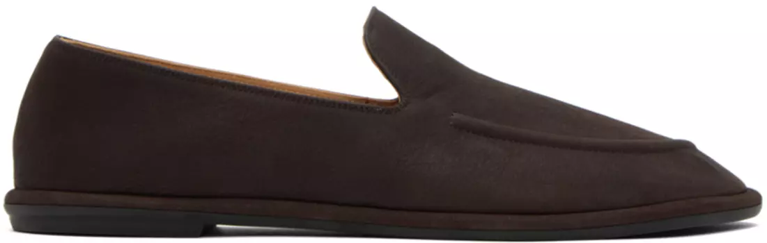 Коричневые тапочки The Row Canal