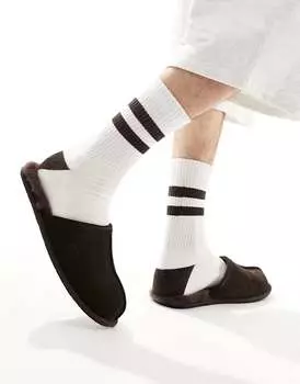 Коричневые тапочки UGG Scuff