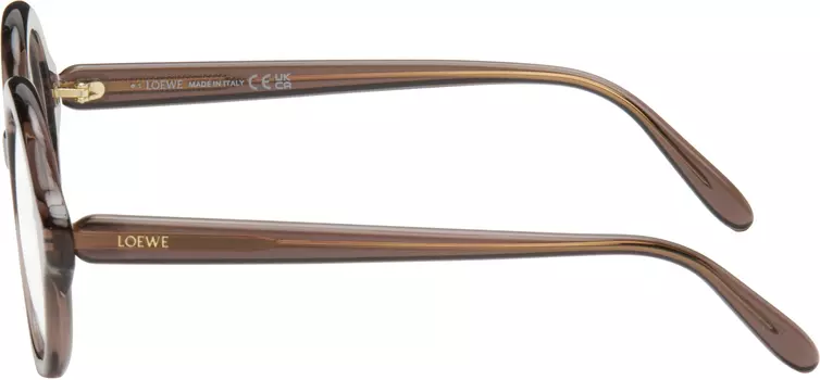 Коричневые тонкие очки LOEWE