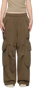 Коричневые тяжелые брюки-карго Gocar Entire Studios, Brunette