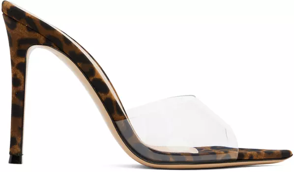 Коричневые туфли без задника Elle 85 Gianvito Rossi