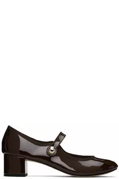 Коричневые туфли Fabienne Mary Jane на каблуках Repetto