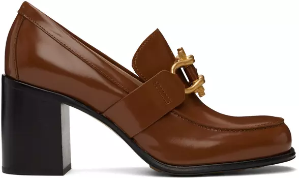 Коричневые туфли на каблуке Bottega Veneta Monsieur