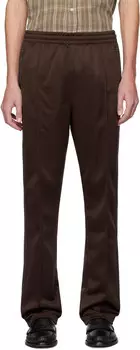 Коричневые узкие спортивные штаны NEEDLES