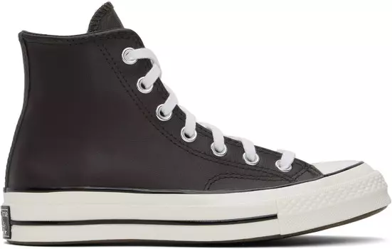 Коричневые высокие кеды Chuck 70 Heritage Color Leather Converse