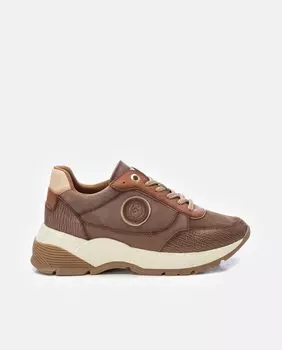 Коричневые женские кожаные кроссовки Carmela, коричневый