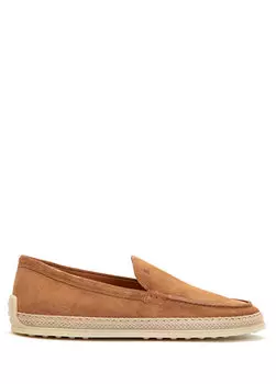 Коричневые женские кожаные лоферы Tod's