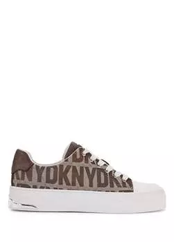 Коричневые женские кроссовки YORK - КРОССОВКИ НА ШНУРОВКЕ Dkny, коричневый