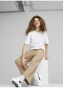 Коричневые женские леггинсы Puma