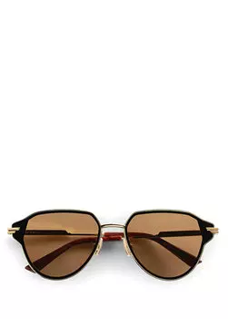 Коричневые женские солнцезащитные очки Bottega Veneta