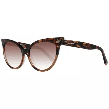 Коричневые женские солнцезащитные очки Dsquared2