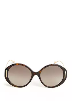 Коричневые женские солнцезащитные очки Gucci