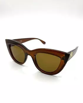 Коричневые женские солнцезащитные очки "кошачий глаз" Starlite Starlite, коричневый
