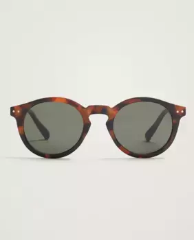 Коричневые женские солнцезащитные очки круглой формы с защитой от ультрафиолета Parfois, коричневый