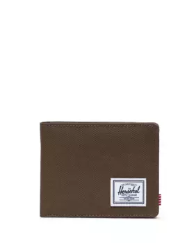 Коричневый экологичный складной мужской кошелек для карт и купюр Herschel