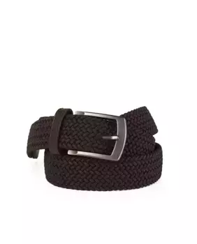 Коричневый эластичный мужской ремень Jaslen, коричневый