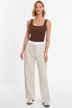 Коричневый бесшовный боди QUIZ Clothing