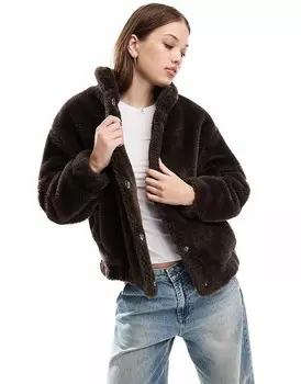 Коричневый бомбер Cotton:On Teddy