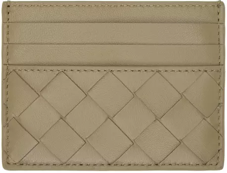 Коричневый чехол для кредитных карт Bottega Veneta