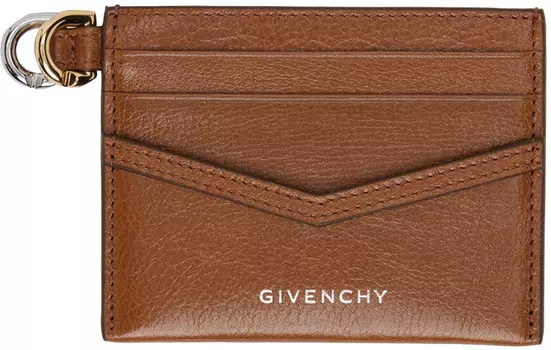 Коричневый держатель для карт Voyou Givenchy, Soft tan