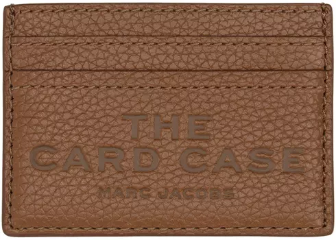Коричневый держатель для карточек «The Leather Card Case» Marc Jacobs