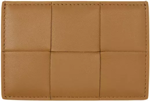 Коричневый держатель кредитной карты Bottega Veneta