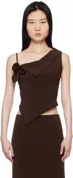 Коричневый Дори Топ Sandy Liang