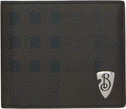 Коричневый двухслойный кошелек B Shield Burberry