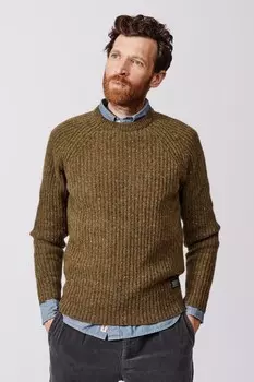 Коричневый джемпер Aubin, зеленый