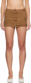 Коричневый - Джинсовая мини-юбка Le Chouchou La Mini De N?mes Criollo Jacquemus