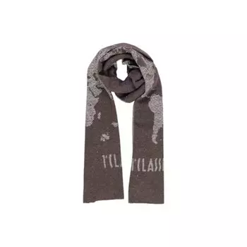 Коричневый хлопковый шарф ALVIERO MARTINI 1a CLASSE