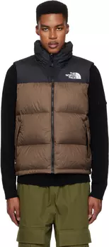 Коричневый и черный 1996 Ретро Nuptse пуховый жилет The North Face