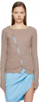 Коричневый кардиган Le Papier 'La Maille Pau' Jacquemus