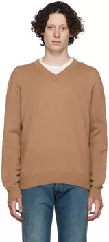 Коричневый кашемировый свитер Maison Margiela