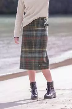 Коричневый килт миди в кельтском стиле Celtic & Co. , коричневый