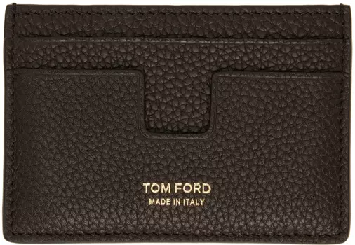 Коричневый классический визитница T Line TOM FORD