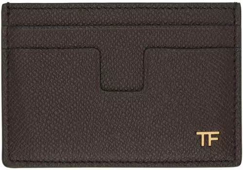 Коричневый классический визитница T Line TOM FORD