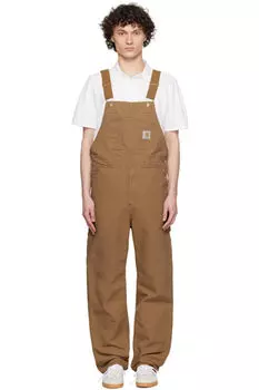 Коричневый комбинезон с нагрудником Carhartt Work In Progress