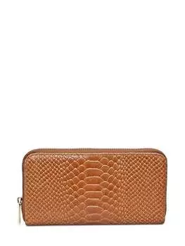 Коричневый кожаный кошелек Anna Luchini, коричневый