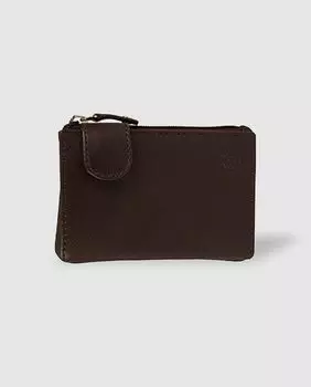 Коричневый кожаный кошелек с брелоком для ключей El Potro, коричневый