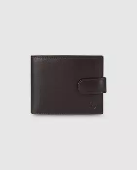 Коричневый кожаный кошелек с внешним портмоне El Potro, коричневый