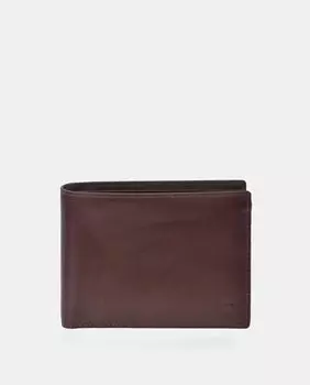 Коричневый кожаный кошелек в американском стиле с портмоне для монет Emidio Tucci, светло-коричневый