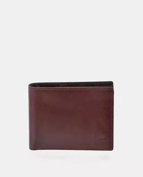 Коричневый кожаный кошелек в американском стиле с выгравированным логотипом Emidio Tucci, светло-коричневый